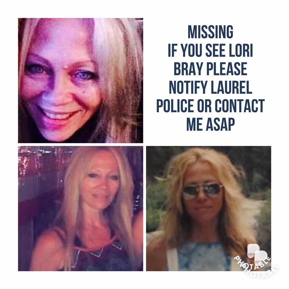 Photographs of missing person Lori Bray